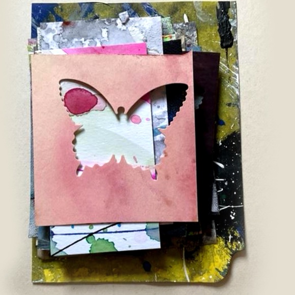 Junk Journal Pack 15+ Hand painted Pieces, Great for scrapbooking, college - Picture 2 of 12